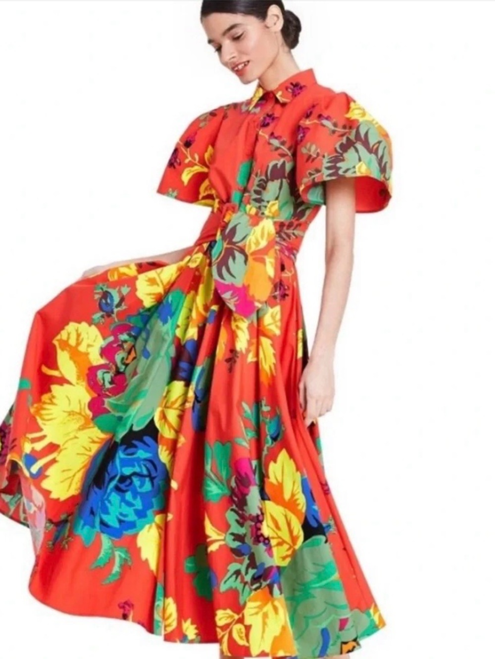 Christopher John Roger’s x Target floral belted maxi shirt dress
